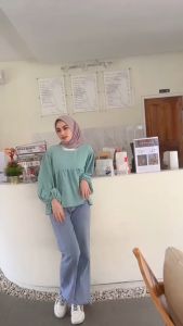 BLOUSE CRINCLE//ATASAN PUFFY BLOUSE//ATASAN CRINCLE PREMIUM//BLOUSE TERBARU//BLOUSE