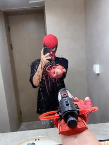 รุ่นอัพเกรด ตัวเปิดสไปเดอร์แมน สายตาอินฟราเรด Spiderman ของเล่นยิงปืน ของเล่นบทบาทสมมุติ