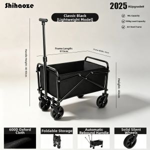 SHIHAOZE | Foldable Portable Kids Can Lie Down Outdoor Cart