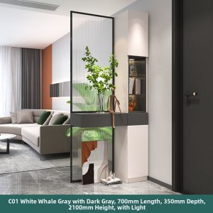 Weimei | Modern Luxury Glass Shoe Cabinet Partition