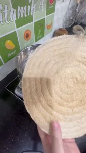 Lót Nồi Hấp 20cm Xơ Mướp KB Ecolife – Giải Pháp Tự Nhiên Cho Bữa Ăn Sạch