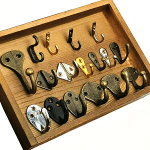 Gold Single Hook Miniature Hardware for Cabinet Entrance Coat Hook DIY Multicolor Small Accessories Zinc Alloy Storage Organizer