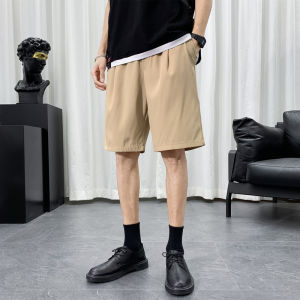 Quần Short Nam Ice Silk Mùa Hè Mỏng Ống Đứng Thể Thao Thường Ngày Năm Điểm Quần Nhanh Khô Thoáng Khí Quần Dài Thường Ngày