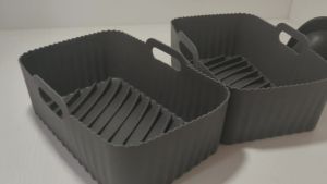 Khay Nướng Hình Chữ Nhật Bằng Silicon Đen Thay Thế Cho Lò Chiên Không Dầu Khay Nướng Giỏ Chiên Gà Thảm Nướng Nhà Bếp