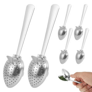Stainless Steel Tea Strainer Tea Ball Infuser Filter Fine Mesh Tea Infuser Spoon Reusable Loose Leaf Strainer Bag Brew Herb Tea