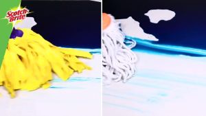 3M Scotch Brite Rayon Yellow Strip Mop Refill Twin Packs (2 Pcs/Pack)