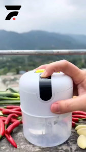 Alat Penghalus Pemotong Pelumat Pencincang Bumbu Mini Hand Chopper Blender Food Processor Grinder Gilingan Tangan Tarik Manual Menghaluskan Memotong Melumat Mencincang Daging Masakan Makanan Bayi Portable Multifungsi Serbaguna