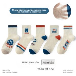 Tất MiiOW Cat Person vải cotton lưới mỏng thoáng khí