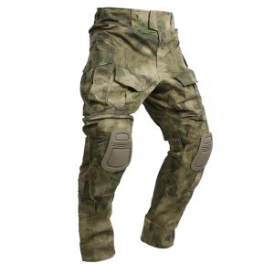 2025 Tactical Pant Combat Pants with Knee Pads Sport Trousers Camo Training Hunting Cargo Pants Men Multicam Clothing Breathable