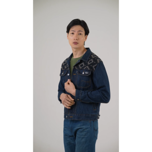 Used 1968 - Winslow Jaket Denim Trucker Material Denim Motif Printing