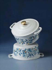 CAROTE | Enamel Cast Iron Stew Pot Non-Stick Cooker