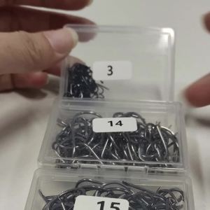 100 Chiếc Lưỡi Câu Thép Carbon Cao Cấp 3 # -15 # Móc Câu Cá Chép Dẹt Phụ Kiện Câu Cá Đơn Dành Cho Mồi Mềm
