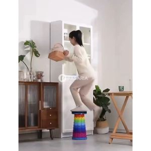 KURSI LIPAT Bulat Tempat Duduk Portable SSD1 Praktis Camping Traveling