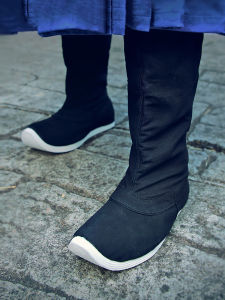 Wuyi Lane Han Dynasty Soap Boots Mens All Year Round Light and Cool Canvas Han Boots Original Song Ming Womens Han Shoes Hidden Heel