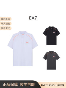 Emporio Armani EA7 Mens Cotton Short Sleeve Polo Shirt 3KPF03 PJ04Z Business Casual Summer Fashion Standard Fit Commute Wear