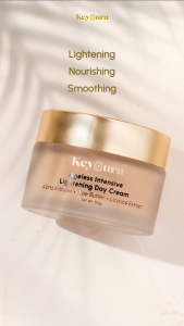 KEYOURA Ageless Intensive Lightening Day Cream 50 gr | Cream Siang Anti Aging Moisturizer Mencerahkan Wajah mengandung Alpha Arbutin