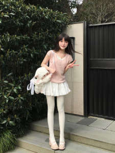 Váy Chữ a Xếp Ly Ren Trắng Kiểu Pháp Cạp Cao Mùa Hè Cho Nữ Váy Ngắn Thường Ngày Váy Ngắn Chữ A Váy Ngắn Xếp Ly Ren