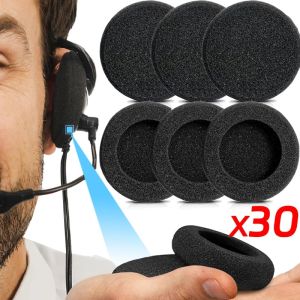 30ชิ้นหูฟังทดแทนโฟมจำรูปที่ครอบหูฟองน้ำคุชชันครอบคลุมหูฟังเคสโทรศัพท์กันกระแทก35/45/50/55/60Mm