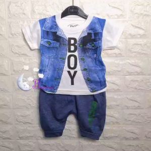 BOBOBAM BAJU BAYI LAKI LAKI SETELAN ANAK COWO LUCU STELAN COWOK 6 12 BULAN KEREN TRENDY KEKINIAN ROMPI BOY
