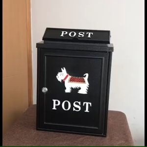 European-style Villa Outdoor Mailbox Wall-mounted Rainproof Mailbox with Lock Mailbox Large Pastoral Creative Letter Box