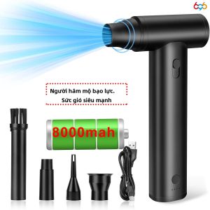 Quạt Thổi Bụi Không Dây Cầm Tay Aogowear Công Suất 120000 Vòng/phút Dùng Cho Vệ Sinh Nhà Cửa