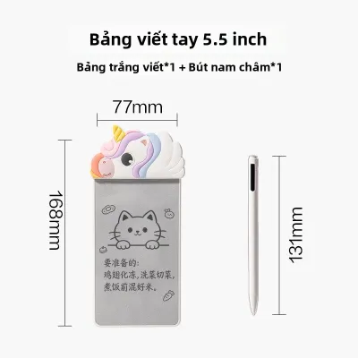 deli | Bảng Viết Và Vẽ Di Động Chuyên Dụng Cho Học Sinh Chống Bụi Có Tính Năng Từ Tính