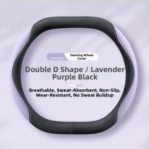 CapitAuto | Breathable All-Season Premium Nappa Leather Steering Wheel Cover