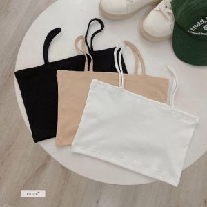 Áo hai dây thun nữ dáng croptop co giãn tốt nhienofficial AA519