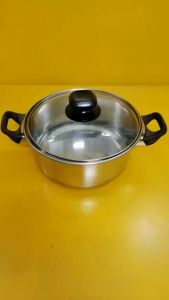 Nồi inox nội địa Nhật size 22cm cao 10cm (mã 827) Dùng được bếp từ