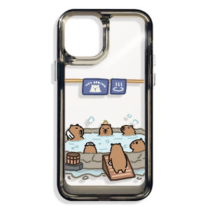 Little Beaver Loopy Apple 15 Phone Case Iphone14promax Couple Protective Cases 13mini Acrylic 12 Khaki Barra Capybara 11 Creative Xsmax Cartoon 8 for Huawei P60