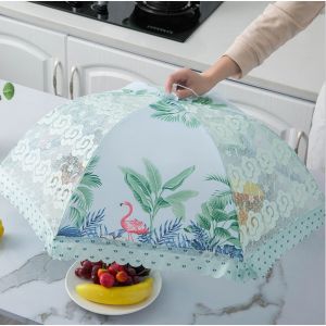 Tudung Saji Lipat Bulat (Free Bubble Wrap) - Food Cover Round / Tudung Saji Lipat Bulat Shabby Penutup Makanan - Tudung Saji Ukuran Diameter : 80 cm - Tudung Saji Meja