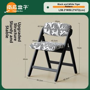 NANGUAHEZI | Foldable Dining Chair with Soft Padded Back