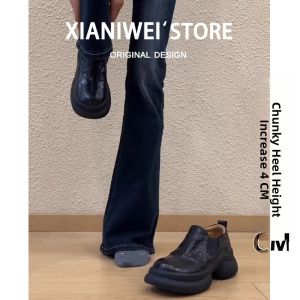 XIANNIWEI | New Round Toe Retro Flats Slip-On Loafers