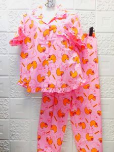 ชุดนอนขายาวแขนสั้นผ้าอองฟองFree size