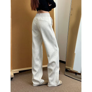 HUFFNPUFF Womens Casual Sports Pants Good Fabric Good Fit Straight Leg Cotton Blend Comfortable Autumn Winter Trousers