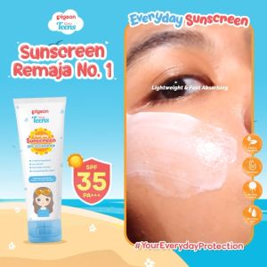 Abadi Mall PIGEON TEENS EVERYDAY SUNSCREEN SPF 35/PA+++ 30ML / 60ml Tabir Surya Sun Screen Pigeon
