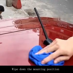 New Improved Car Sharkfin Antenna Generation 2 with Rubber Cover Shark Fin Waterproof Base Rubber Surface Radio FM Aerial Signal for Auto Anne Car Accessories