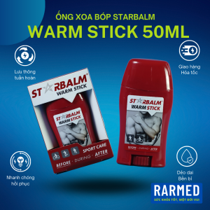 Ống xoa bóp làm ấm nóng STARBALM WARM STICK 50ml - Before & After khởi động giảm nhức mõi