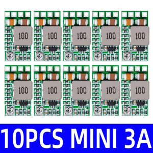 10PCS Mini DC-DC 12-18V To 5V 3A Step Down Power Supply Module Voltage Buck Converter Adjustable 97.5% 1.8V 2.5V 3.3V 5V 9V 12V
