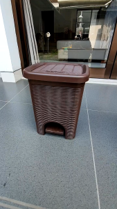 TONG SAMPAH INJAK TEMPAT SAMPAH MOTIF ROTAN 15L TABITHA [TABACC]
