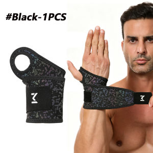 1/2PCS Reflective Wrist Wraps Elastic Adjustable Compression Wrist Brace Support for Both Left and Right Wrists