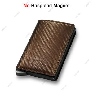 Top Quality Wallets Men Money Bag Mini Purse Male Vintage Brown Leather Rfid Card Holder Wallet Small Smart Wallet Pocket Walet