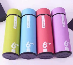 Water Bottle Glass Tumbler 2 Layer Keep Cold & Warm Tumbler Drinking Bottle Coffee Cup Large Travel Mug - 400ml - TRENDSETTER