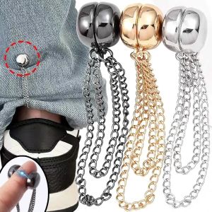 4Pcs Chain Magnetic Buckle Exquisite Brooch Buckles Roll Up Pants Legs Alloy DIY Sewing Supplies Hooks Change Shorts Trouser Legs