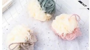 Spons Mandi Bahan Jaring Tebal Pembersih Badan 2 Sisi Warna Sponge SPONS
