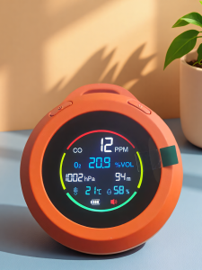 Portable Metal Oxygen Detector CO Alarm Altitude Pressure Temperature Humidity Meter Multifunctional Air Quality er