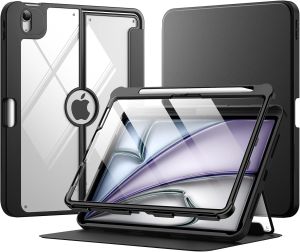 MoKo for iPad Air 11 Inch Case 7th/6th Generation M3/M2 2025/2024 iPad Air 5th/4th Gen Case 10.9 Inch 2022/2020 with Pencil Holder Screen Protector Tablet Protective Cover
