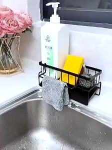 Combo 3 Cái - Giá Để Đồ Rửa Chén Bát Kèm Thanh Treo Khăn – Thép Không Gỉ Có Khay Hứng Nước Tiện Lợi