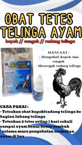 Obat Tetes telinga ayam 1 RENTENG - sawoeng produk