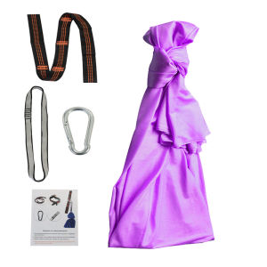 Childrens Hammock Indoor and Outdoor Swing Hammock100x280cm Polyester Solid Color Elastic Childrens Sensory Air Yoga Hammock